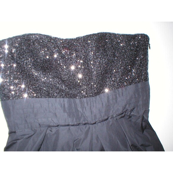 New Womens NWT Dress 14 Ralph Lauren Sequin Black Designer Strapless Strap Party - Picture 7 of 11